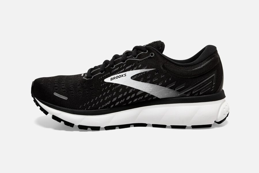 Brooks Running Shoes - Ghost 13 Road Womens - Black/White - SXO-280741